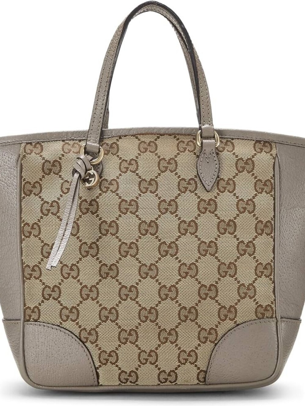 Gucci Bree Medium Tote GG Canvas Grey Leather